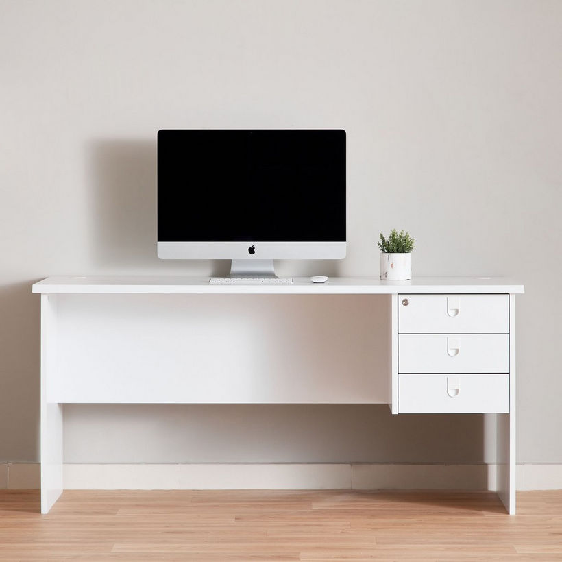 Lisbon Corner Office Desk with 6 Drawers - Image 4