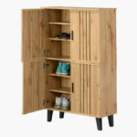 Porto 18-Pairs Shoe Cabinet with 4 Doors
