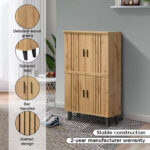 Porto 18-Pairs Shoe Cabinet with 4 Doors