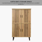 Porto 18-Pairs Shoe Cabinet with 4 Doors