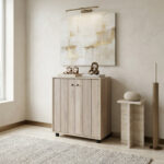 Movo Edmond 9-Pairs Shoe Cabinet with 2 Doors
