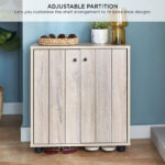 Movo Edmond 9-Pairs Shoe Cabinet with 2 Doors