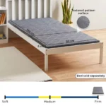 SleepEase iSmart Trifold Foldable Guest Travel Foam Single Mattress - 90x190x6 cm