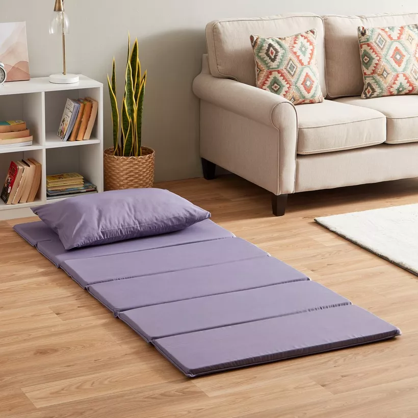 SleepEase iFlex Trifold Foldable Travel Foam Single Mattress with Pillowcase - 90x180x3 cm - Image 4