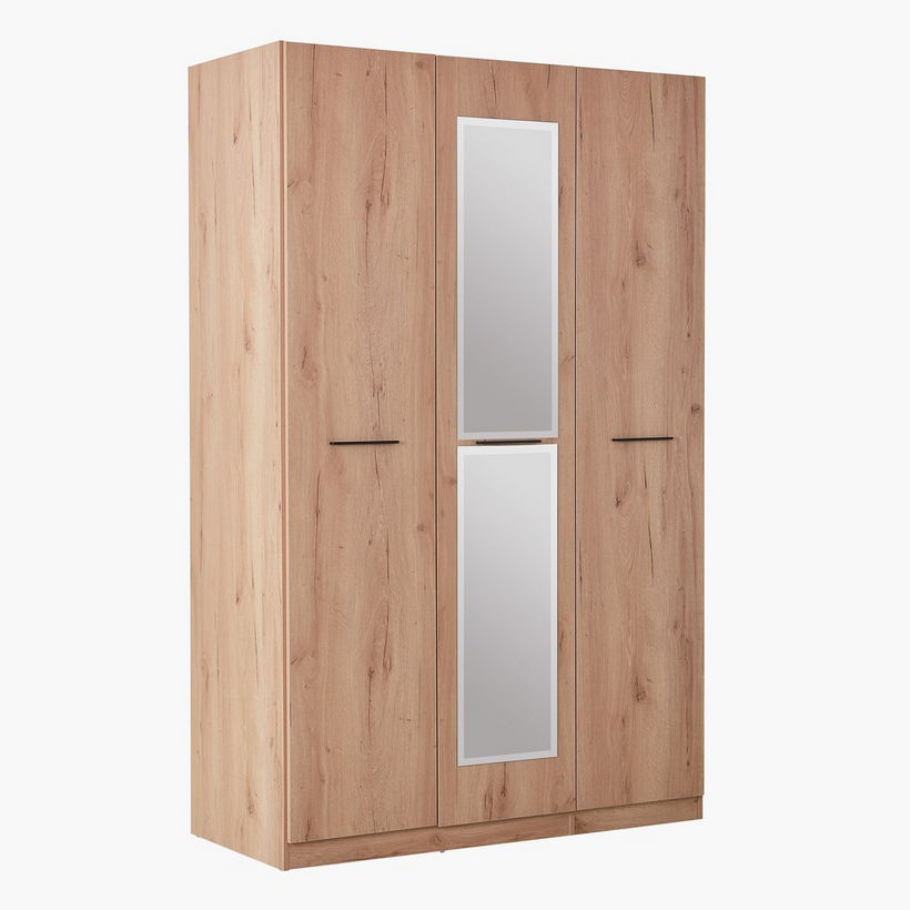 Urban 3-Door Wardrobe with Mirror - Image 3