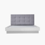 Patara Upholstered King Bed with Floating Footboard - 180x200 cm