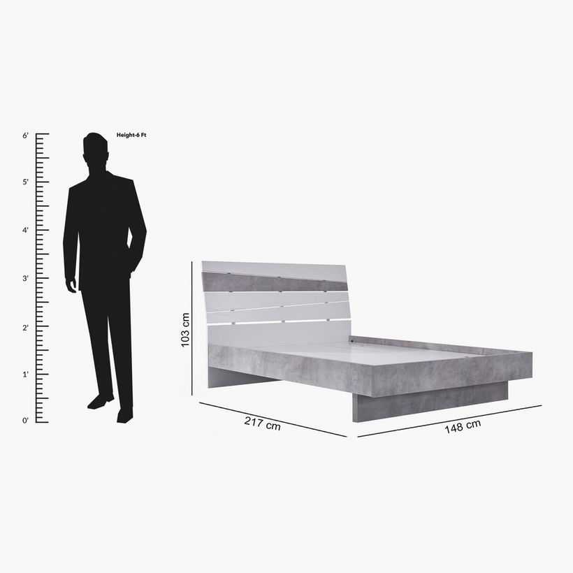 Patara Ancona Queen Bed with Floating Footboard - 140x200 cm - Image 10