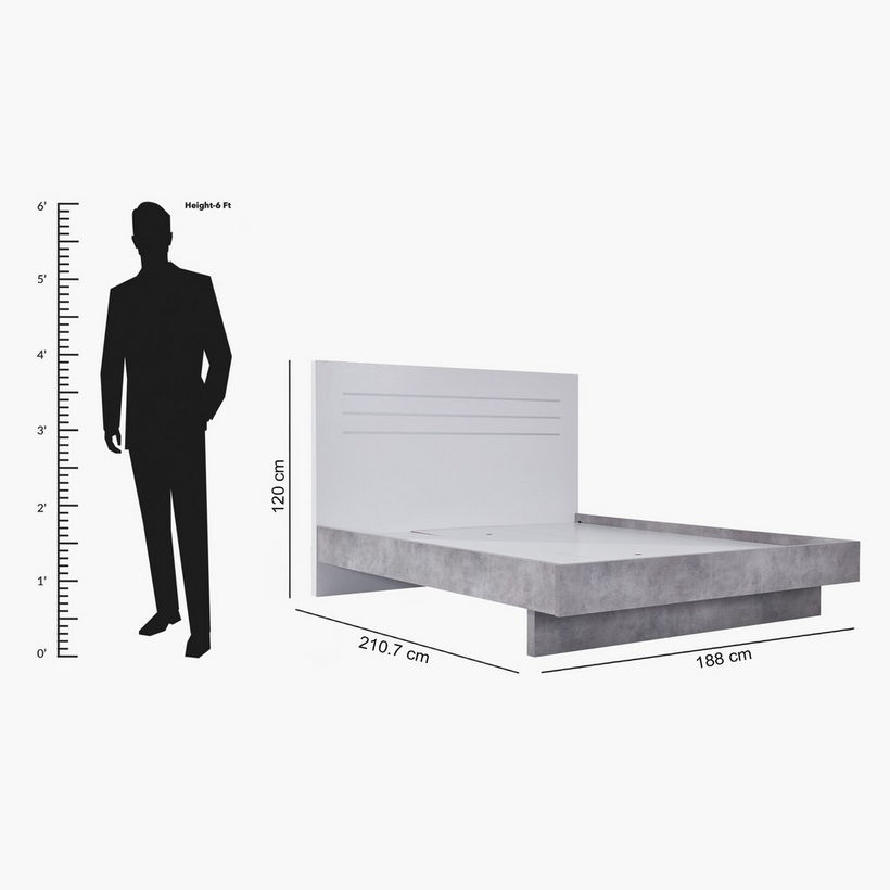 Patara King Bed with Floating Footboard - 180x200 cm - Image 9
