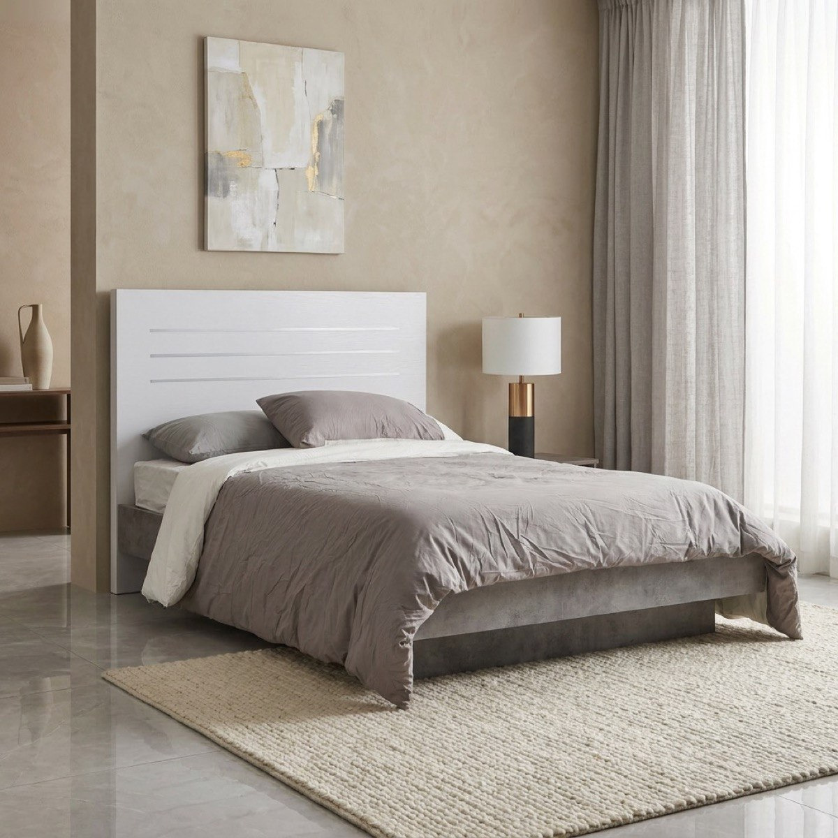 Patara Twin Bed with Floating Footboard - 120x200 cm