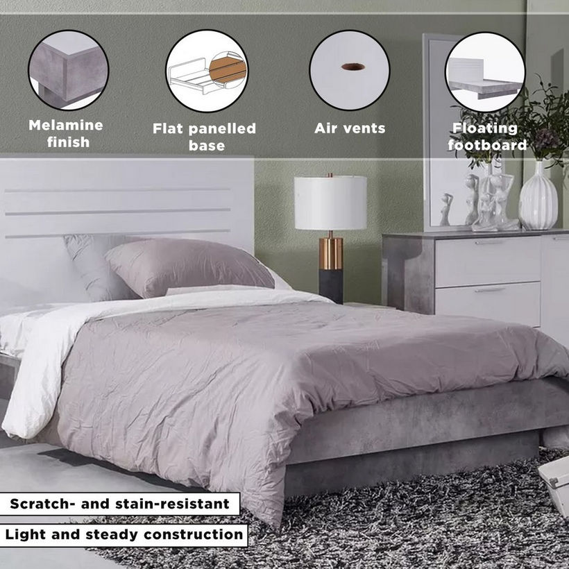 Patara Twin Bed with Floating Footboard - 120x200 cm - Image 11