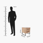 Urban 2-Drawer Smart Nightstand with USB Charging Port