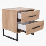 Urban 2-Drawer Smart Nightstand with USB Charging Port