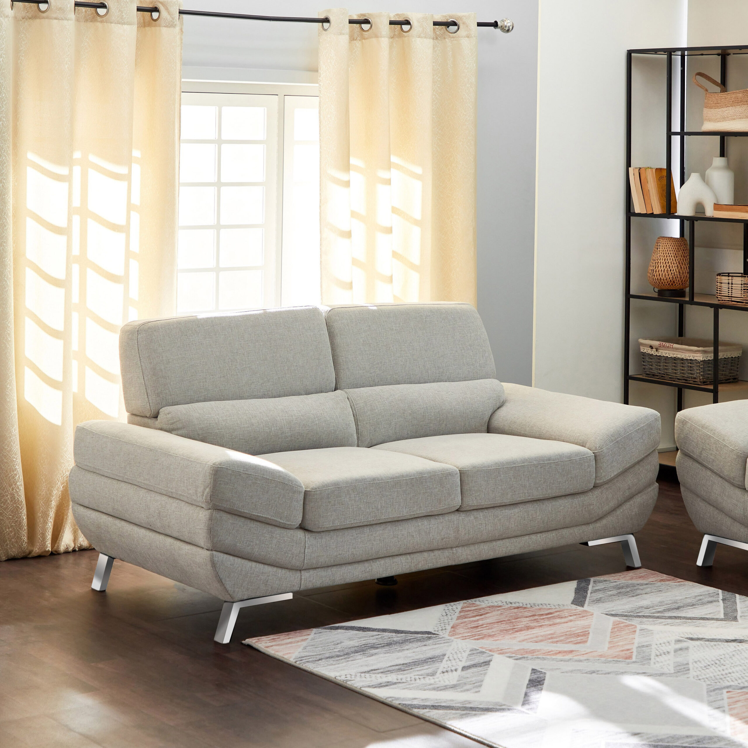 Salerno 2-Seater Fabric Sofa