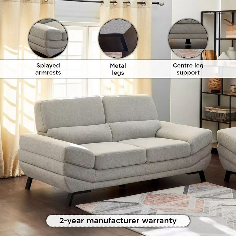 Salerno 2-Seater Fabric Sofa - Image 5