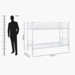 Movo Vanilla Convertible Single Bunk Bed - 90x200 cm