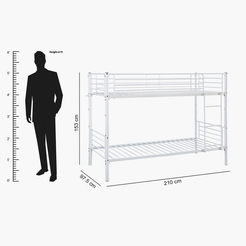Movo Vanilla Convertible Single Bunk Bed - 90x200 cm - Image 12