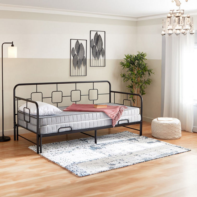 Movo Urban Extendable Metal Single Day Bed - 90x200 cm - Image 4