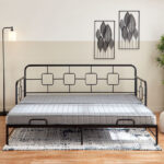 Movo Urban Extendable Metal Single Day Bed - 90x200 cm