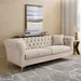 Oro 3-Seater Fabric Sofa with 2 Cushions - Image 16