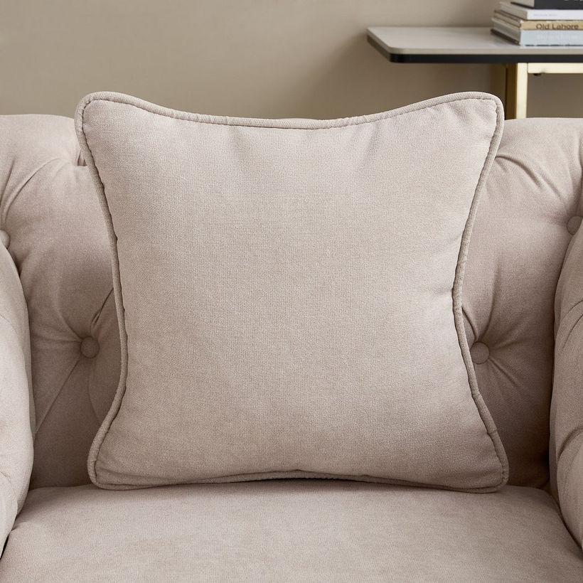 Oro 1-Seater Fabric Sofa with Cushion - Image 7