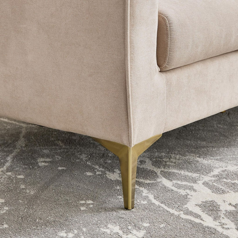 Oro 1-Seater Fabric Sofa with Cushion - Image 9