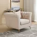 Oro 1-Seater Fabric Sofa with Cushion - Image 14
