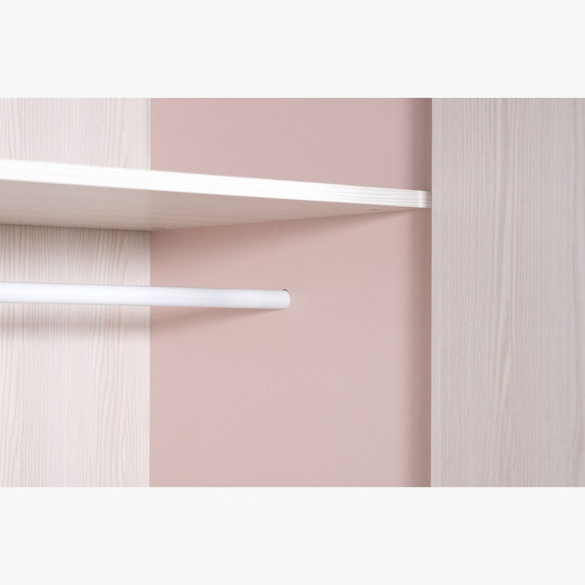 Anna 3-Door and 2-Drawers Wardrobe with Mirror - Image 11