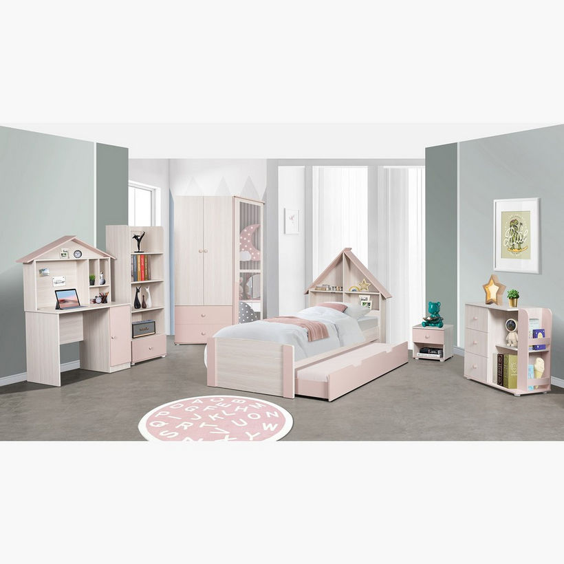 Anna 3-Door and 2-Drawers Wardrobe with Mirror - Image 14