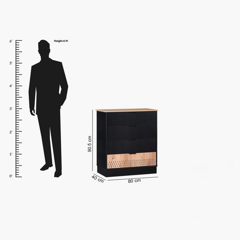 Jordan 4-Drawer Dresser without Mirror - Image 2