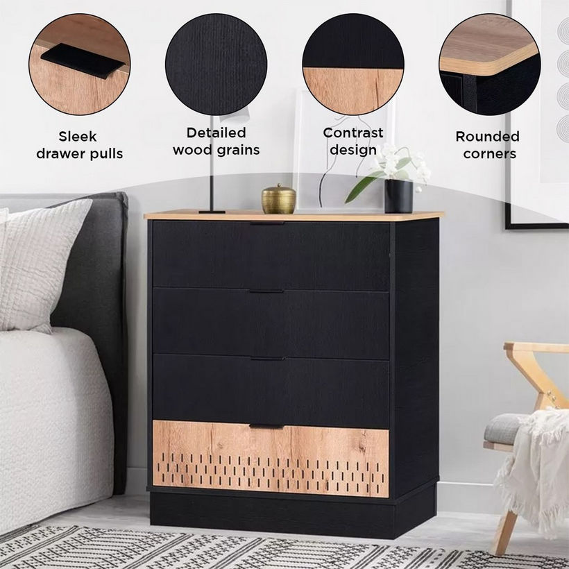 Jordan 4-Drawer Dresser without Mirror - Image 5