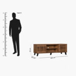 Tortilla 1.6 Metre 2 Sliding Door TV Unit for TV up to 70 inches