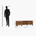 Tortilla 1.8 Metre 2-Sliding Door TV Unit for TV up to 75 inches