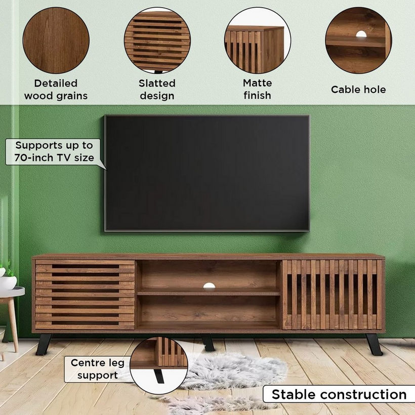 Tortilla 1.8 Metre 2-Sliding Door TV Unit for TV up to 75 inches - Image 5