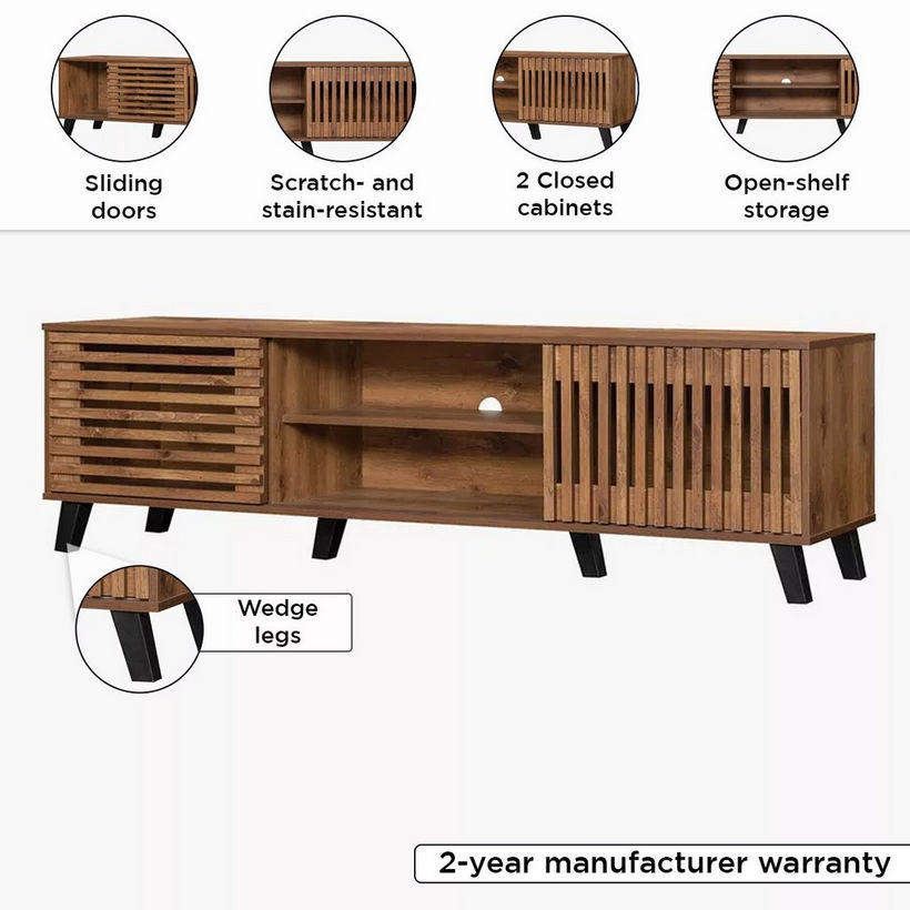 Tortilla 1.8 Metre 2-Sliding Door TV Unit for TV up to 75 inches - Image 6