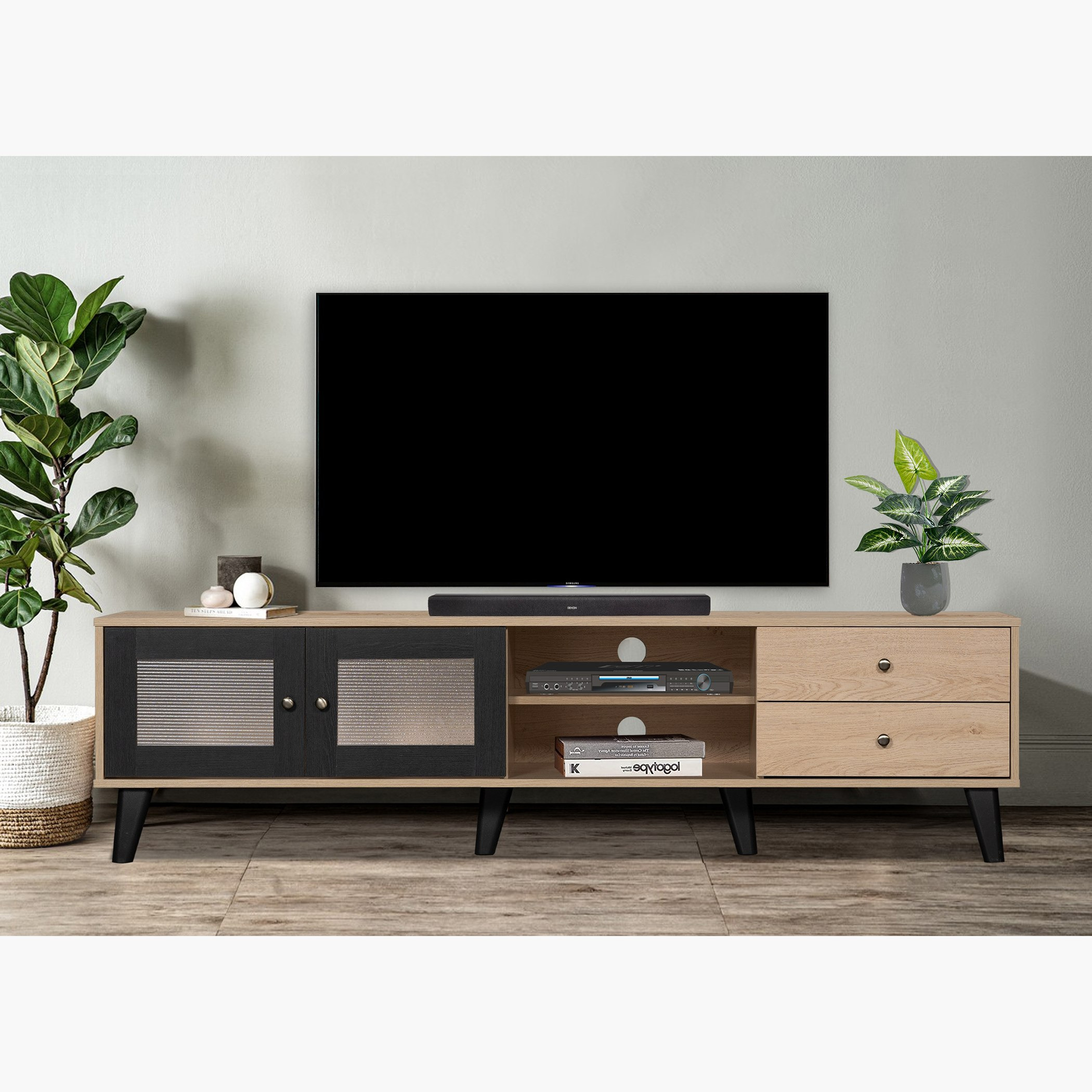Zoara 1.8 Metre TV Unit for TV up to 75 inches