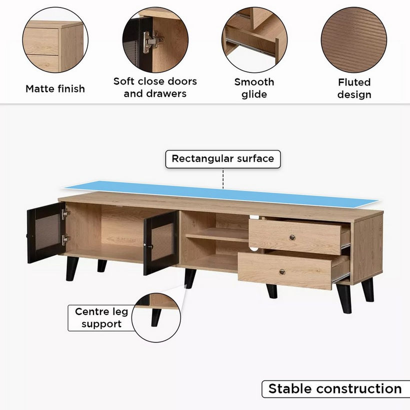 Zoara 1.8 Metre TV Unit for TV up to 75 inches - Image 6
