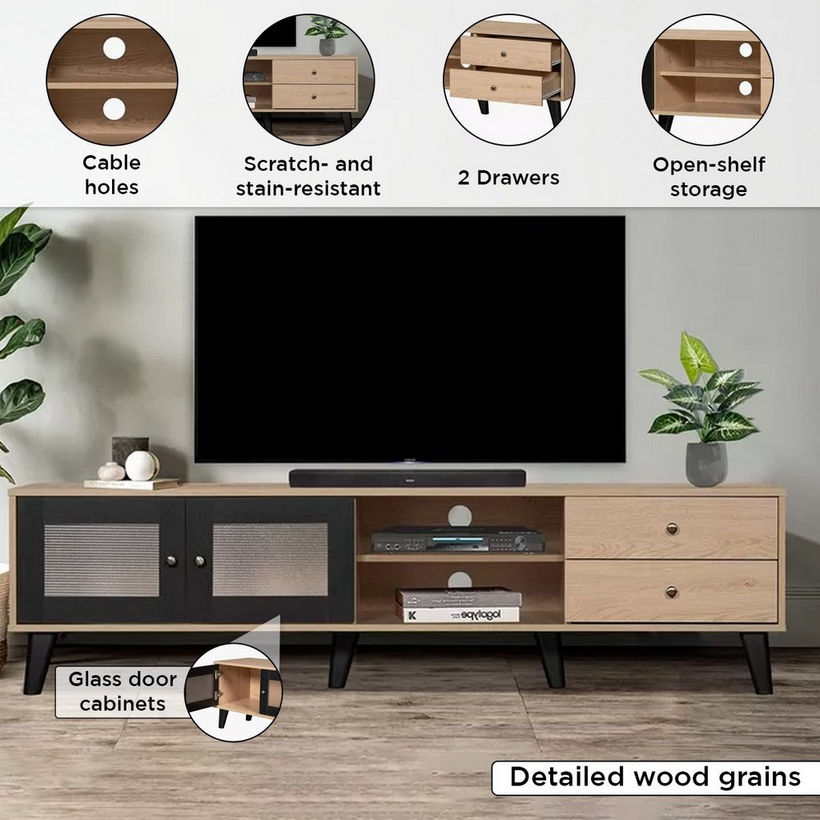Zoara 1.8 Metre TV Unit for TV up to 75 inches - Image 7