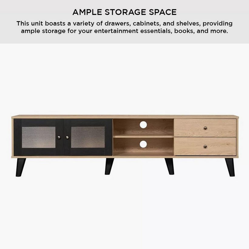 Zoara 1.8 Metre TV Unit for TV up to 75 inches - Image 8