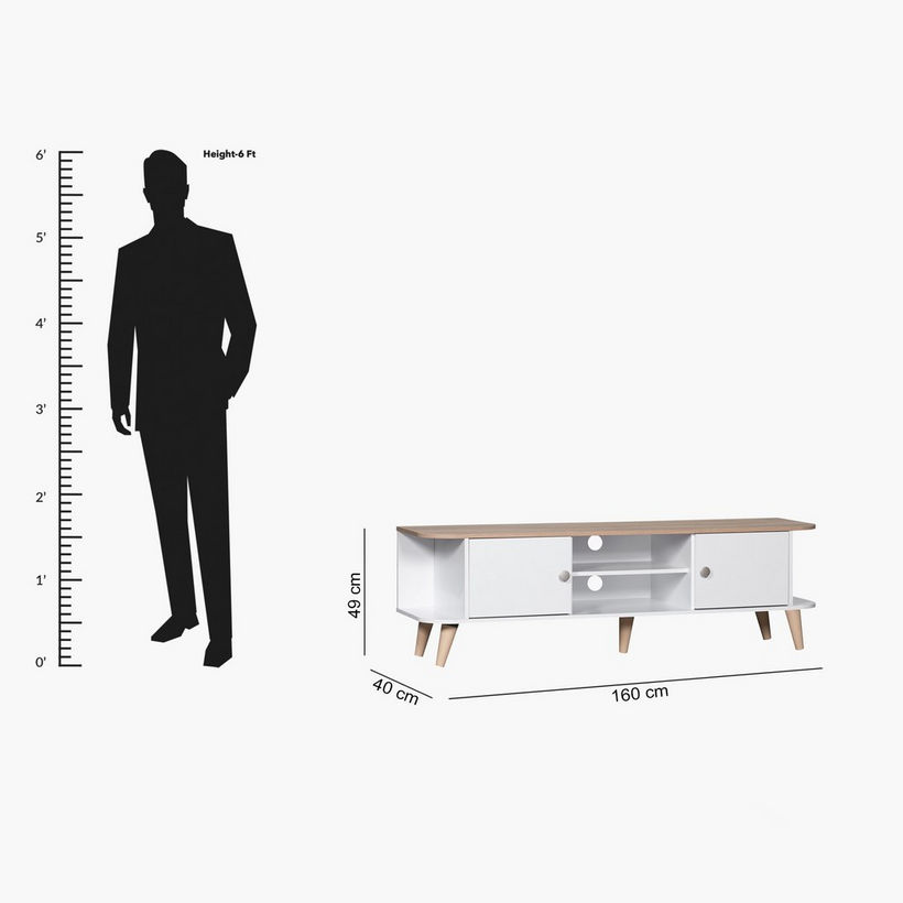 Darwin 1.8 Metre TV Unit for TV up to 75 inches - Image 2