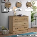 Movo Oasis 3-Drawer Dresser without Mirror