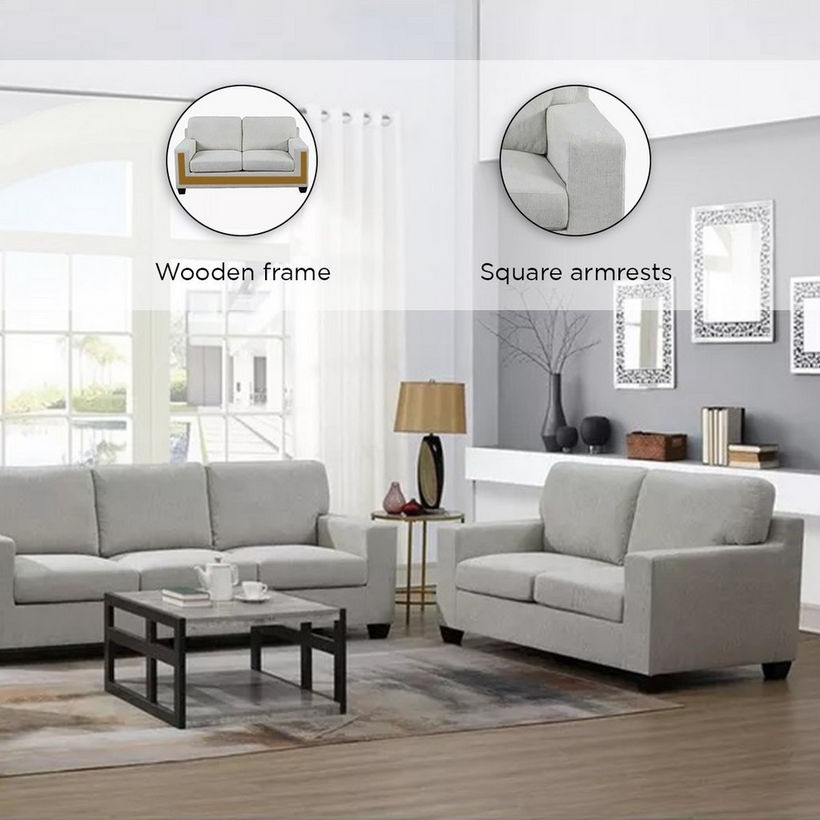 Simpson 2-Seater Fabric Sofa - Image 5