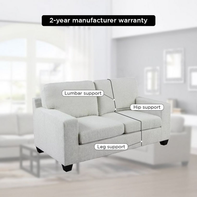 Simpson 2-Seater Fabric Sofa - Image 6