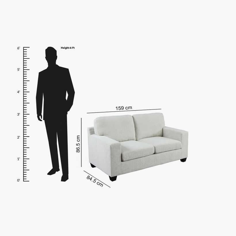 Simpson 2-Seater Fabric Sofa - Image 15