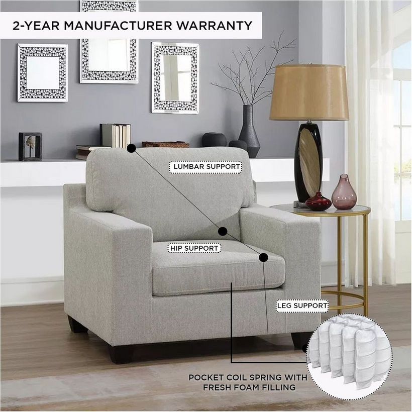 Simpson Fabric Armchair - Image 6