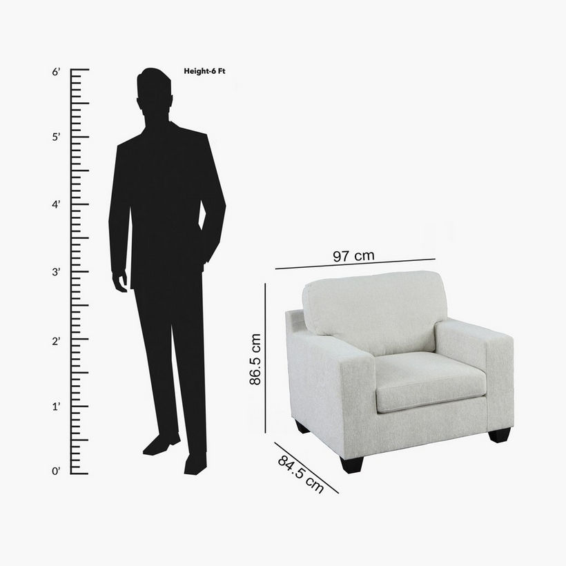 Simpson Fabric Armchair - Image 14