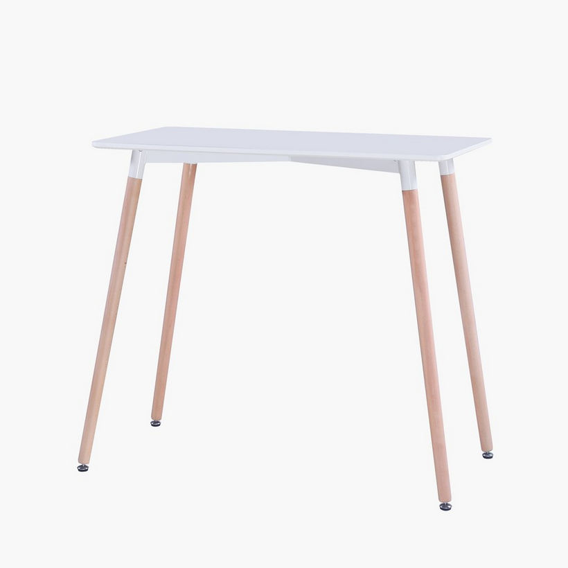 Toto 4-Seater High Dining Table with Solid Wood Legs - Image 9