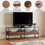 Ruby 1.6 Metre Glass Top TV Unit for TVs up to 70 inches