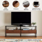 Ruby 1.6 Metre Glass Top TV Unit for TVs up to 70 inches