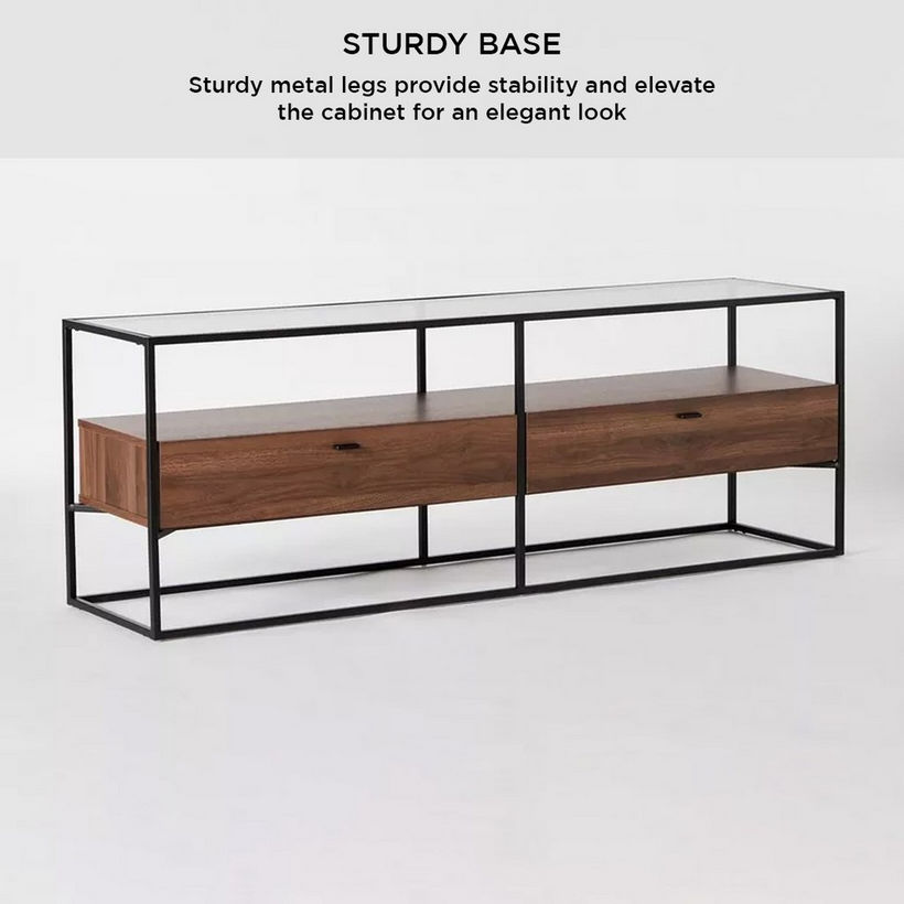 Ruby 1.6 Metre Glass Top TV Unit for TVs up to 70 inches - Image 8