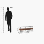Ruby 1.6 Metre Glass Top TV Unit for TVs up to 70 inches